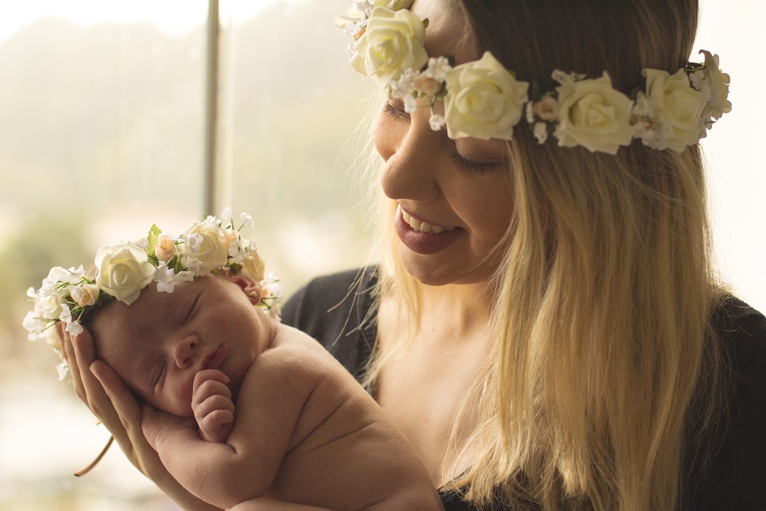 Letícia, mãe da Alice newborn