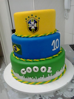 bolo de aniversário tema copa do mundo