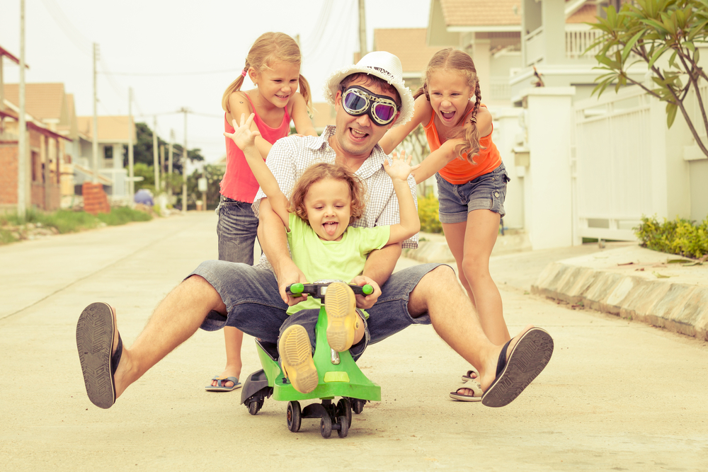 brincar com os filhos