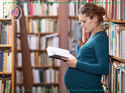 jovem-gravida-lendo-um-livro-na-biblioteca-da-escola-foto-photobacshutterstockcom-0000000000011C52