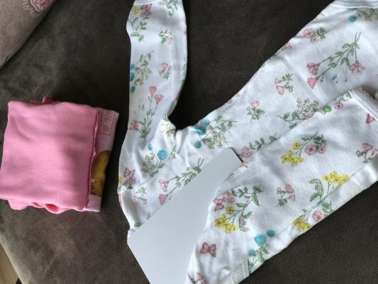 organização baby - gabarito para dobras de roupas