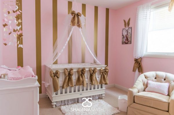 quarto de bebe rosa